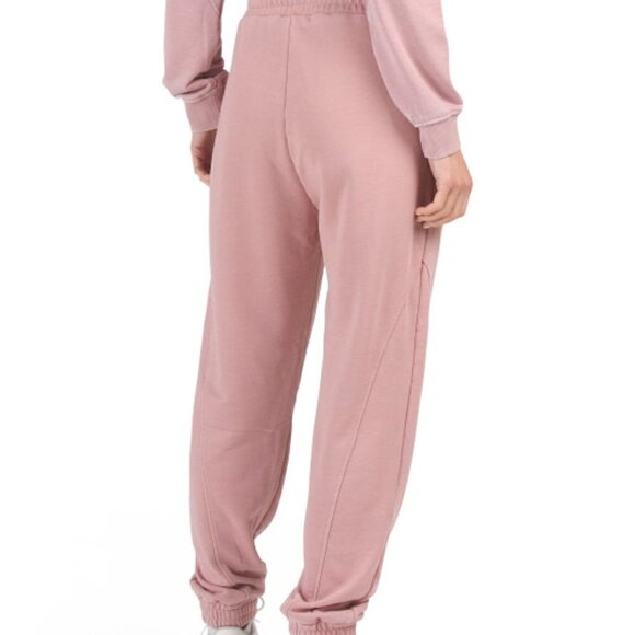 7 for All Mankind Womens French Terry Seamed Joggers Medium - Picture 2 of 11